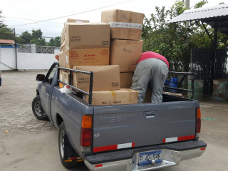 2017 6/23 The container has arrived in El Salvador