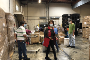 2021 9/18 Warehouse sorting for St Kitts and Haiti