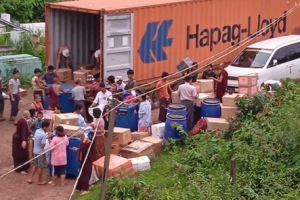 2022 7/1 Container arrives in Burma