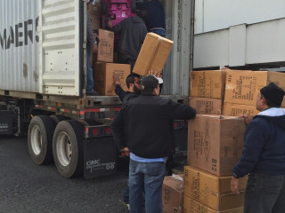 2016 1/9 Loading Container to Senior Centers