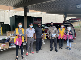 2021 8/10 Distribution for  parking lot homeless