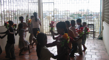 2008-08-17 Cambodia Visiting Center Orphanage Children