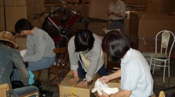 2011-01-11 Volunteers Packing at the Warehouse