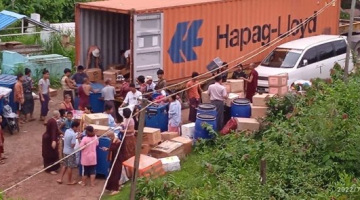 2022 7/1/ Container arrives in Burma
